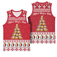 Cute Maltese Imqaret Pastry Christmas Basketball Jersey Christmas Joy in Malta - Wonder Print Shop