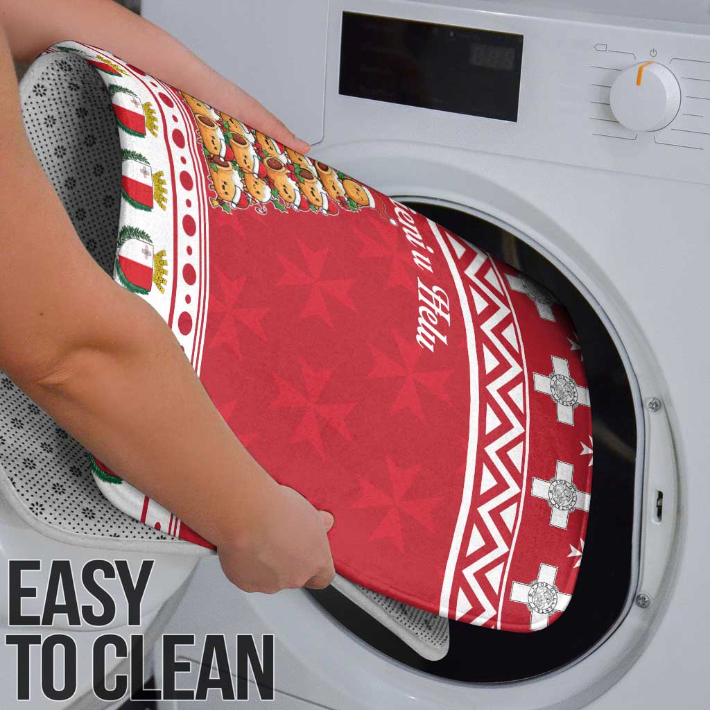 Cute Maltese Imqaret Pastry Christmas Bathroom Set Christmas Joy in Malta - Wonder Print Shop