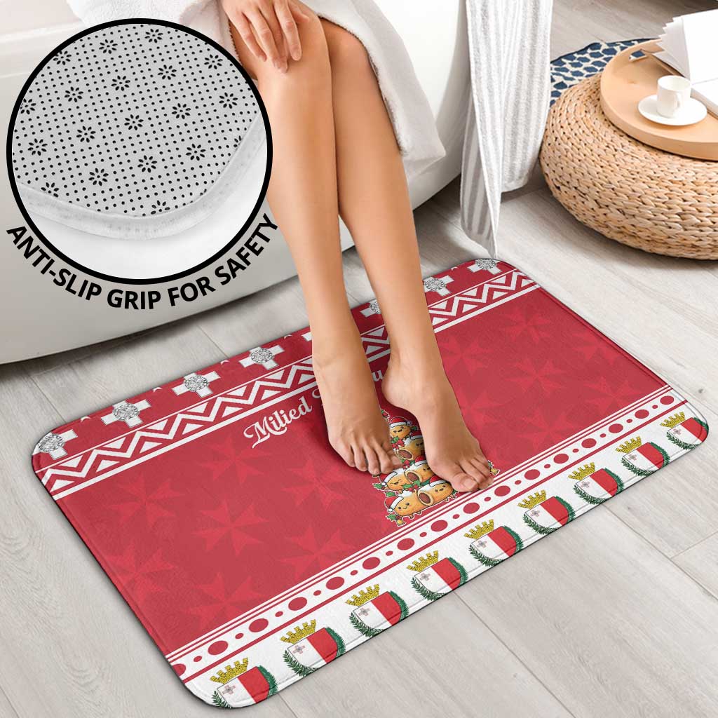 Cute Maltese Imqaret Pastry Christmas Bathroom Set Christmas Joy in Malta - Wonder Print Shop