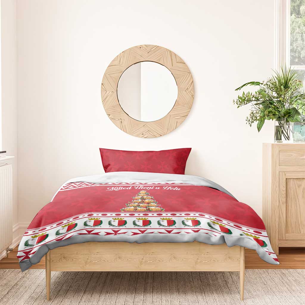 Cute Maltese Imqaret Pastry Christmas Bedding Set Christmas Joy in Malta - Wonder Print Shop