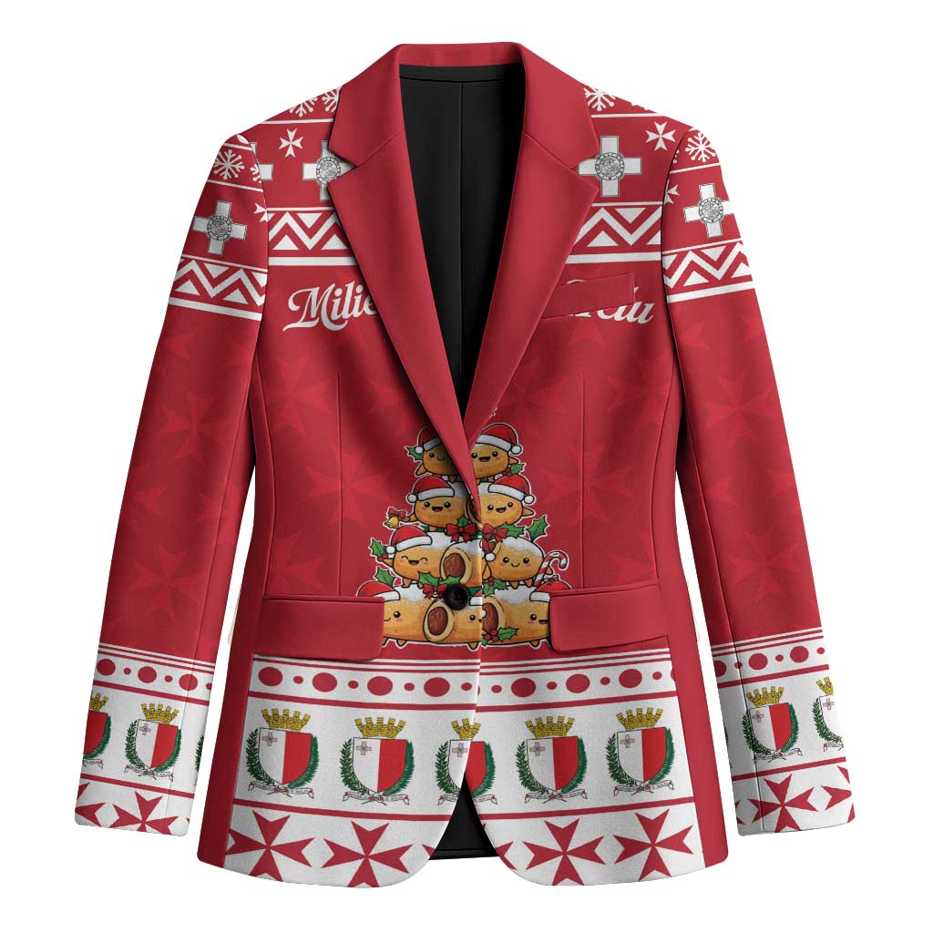 Cute Maltese Imqaret Pastry Christmas Blazer Christmas Joy in Malta - Wonder Print Shop
