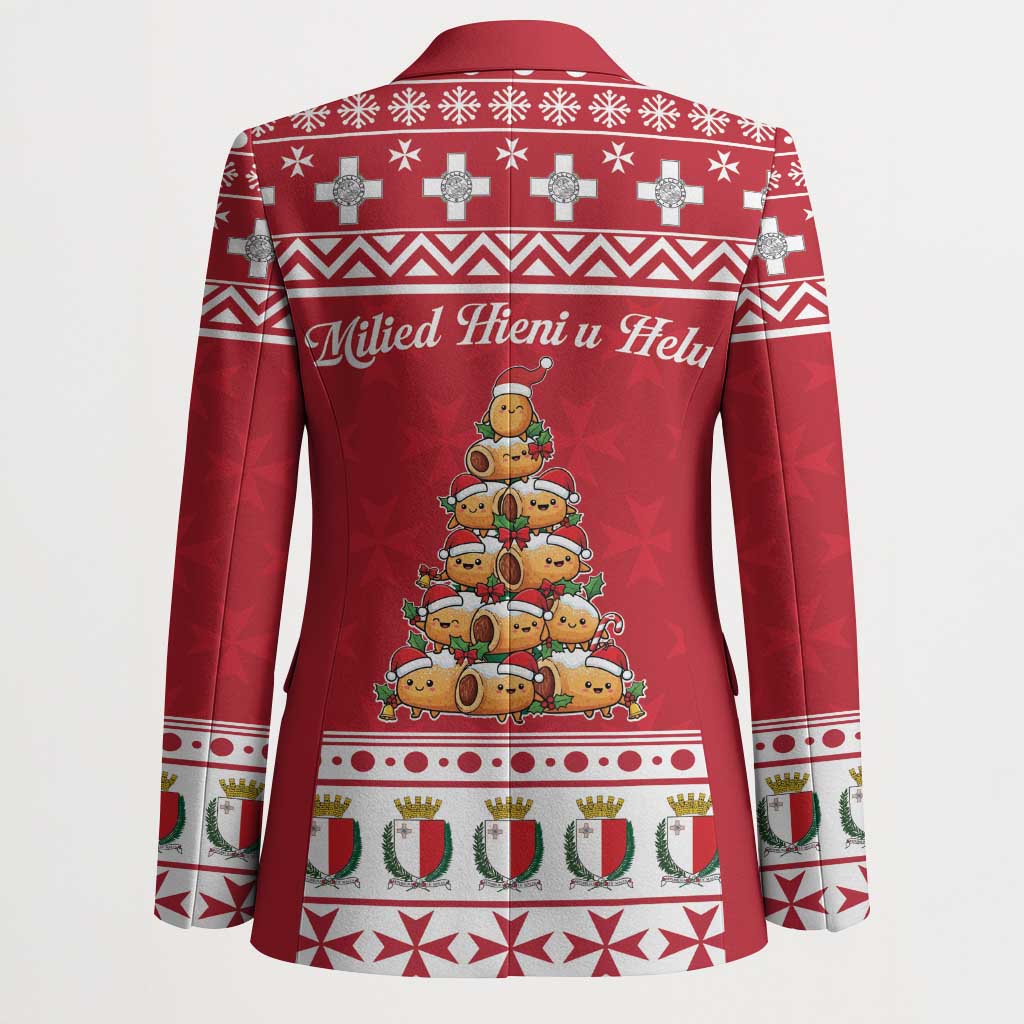 Cute Maltese Imqaret Pastry Christmas Blazer Christmas Joy in Malta - Wonder Print Shop