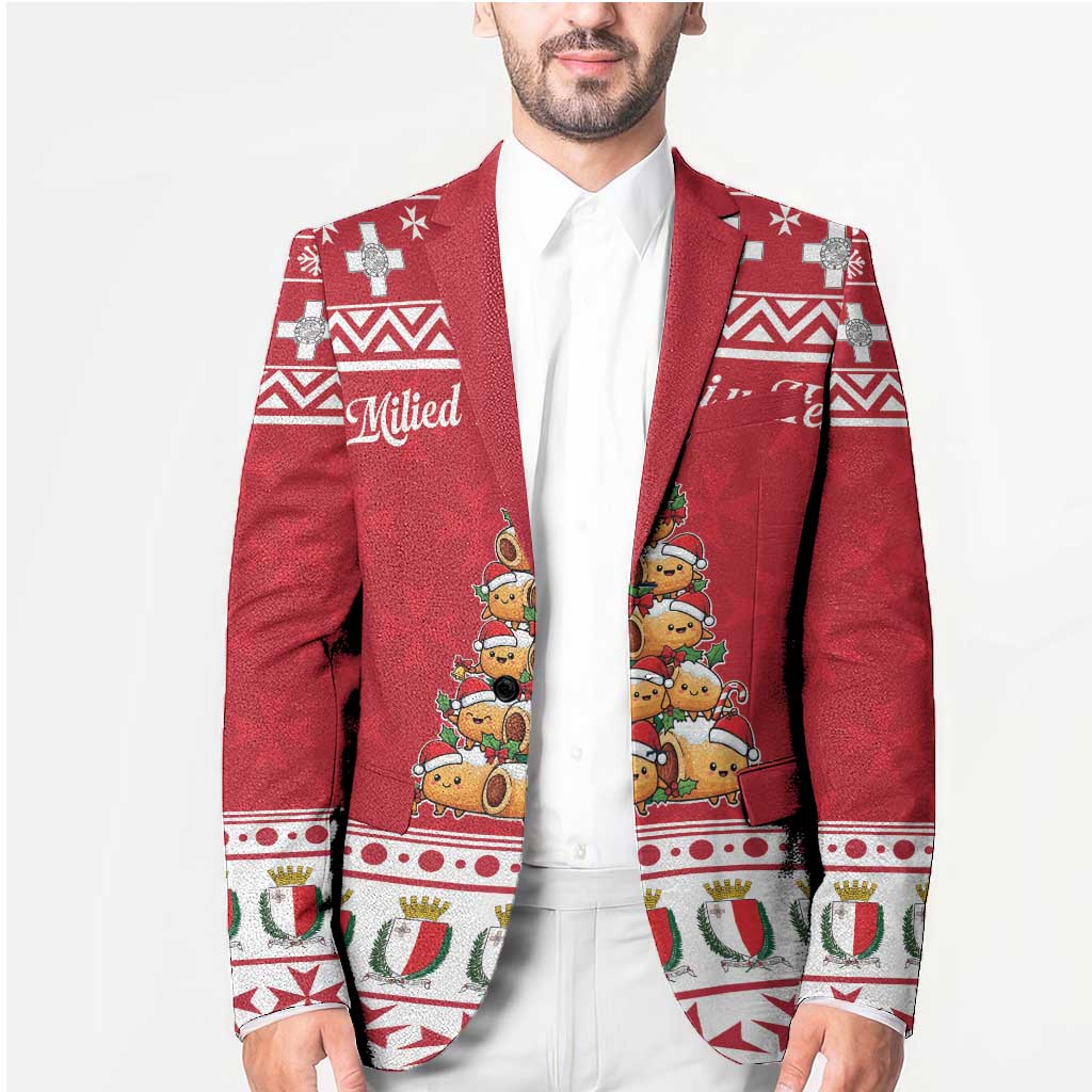 Cute Maltese Imqaret Pastry Christmas Blazer Christmas Joy in Malta - Wonder Print Shop