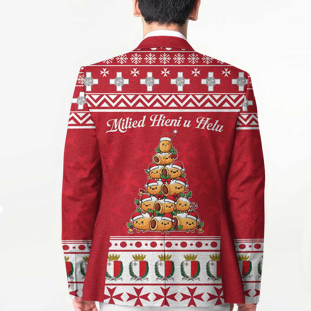 Cute Maltese Imqaret Pastry Christmas Blazer Christmas Joy in Malta - Wonder Print Shop