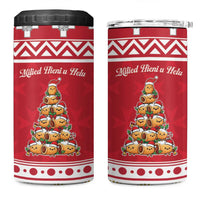 Cute Maltese Imqaret Pastry Christmas 4 in 1 Can Cooler Tumbler Christmas Joy in Malta - Wonder Print Shop
