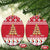 Cute Maltese Imqaret Pastry Christmas Ceramic Ornament Christmas Joy in Malta - Wonder Print Shop