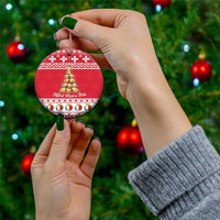 Cute Maltese Imqaret Pastry Christmas Ceramic Ornament Christmas Joy in Malta - Wonder Print Shop