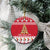 Cute Maltese Imqaret Pastry Christmas Ceramic Ornament Christmas Joy in Malta - Wonder Print Shop