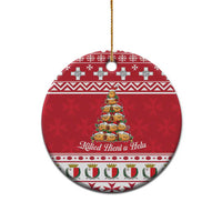 Cute Maltese Imqaret Pastry Christmas Ceramic Ornament Christmas Joy in Malta - Wonder Print Shop