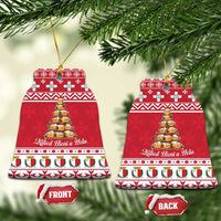 Cute Maltese Imqaret Pastry Christmas Ceramic Ornament Christmas Joy in Malta - Wonder Print Shop