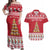 Cute Maltese Imqaret Pastry Christmas Couples Matching Off Shoulder Maxi Dress and Hawaiian Shirt Christmas Joy in Malta - Wonder Print Shop