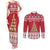 Cute Maltese Imqaret Pastry Christmas Couples Matching Tank Maxi Dress and Long Sleeve Button Shirt Christmas Joy in Malta - Wonder Print Shop