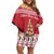 Cute Maltese Imqaret Pastry Christmas Family Matching Off Shoulder Short Dress and Hawaiian Shirt Christmas Joy in Malta - Wonder Print Shop