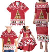 Cute Maltese Imqaret Pastry Christmas Family Matching Puletasi and Hawaiian Shirt Christmas Joy in Malta - Wonder Print Shop