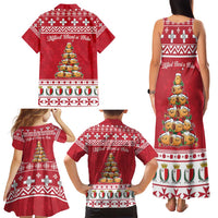 Cute Maltese Imqaret Pastry Christmas Family Matching Tank Maxi Dress and Hawaiian Shirt Christmas Joy in Malta - Wonder Print Shop