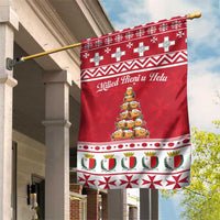 Cute Maltese Imqaret Pastry Christmas Garden Flag Christmas Joy in Malta - Wonder Print Shop