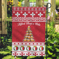 Cute Maltese Imqaret Pastry Christmas Garden Flag Christmas Joy in Malta - Wonder Print Shop