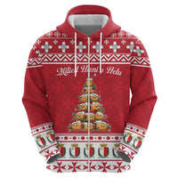 Cute Maltese Imqaret Pastry Christmas Hoodie Christmas Joy in Malta - Wonder Print Shop