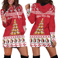 Cute Maltese Imqaret Pastry Christmas Hoodie Dress Christmas Joy in Malta - Wonder Print Shop