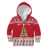 Cute Maltese Imqaret Pastry Christmas Kid Hoodie Christmas Joy in Malta - Wonder Print Shop