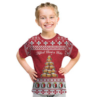 Cute Maltese Imqaret Pastry Christmas Kid T Shirt Christmas Joy in Malta - Wonder Print Shop
