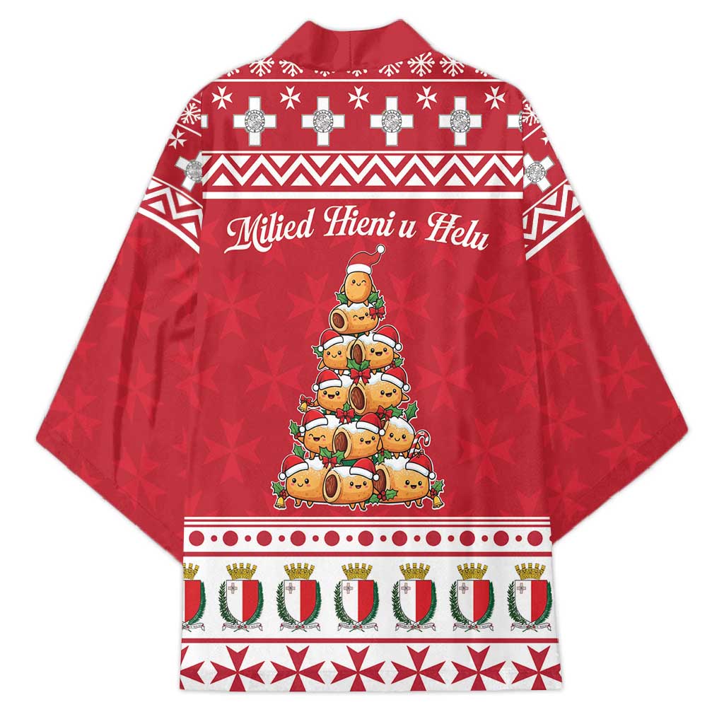 Cute Maltese Imqaret Pastry Christmas Kimono Christmas Joy in Malta - Wonder Print Shop