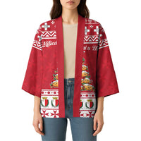 Cute Maltese Imqaret Pastry Christmas Kimono Christmas Joy in Malta - Wonder Print Shop