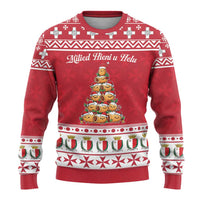 Cute Maltese Imqaret Pastry Christmas Ugly Christmas Sweater Christmas Joy in Malta - Wonder Print Shop