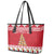 Cute Maltese Imqaret Pastry Christmas Leather Tote Bag Christmas Joy in Malta - Wonder Print Shop