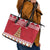Cute Maltese Imqaret Pastry Christmas Leather Tote Bag Christmas Joy in Malta - Wonder Print Shop