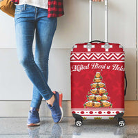 Cute Maltese Imqaret Pastry Christmas Luggage Cover Christmas Joy in Malta - Wonder Print Shop