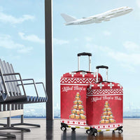Cute Maltese Imqaret Pastry Christmas Luggage Cover Christmas Joy in Malta - Wonder Print Shop