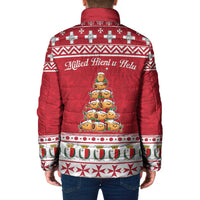 Cute Maltese Imqaret Pastry Christmas Padded Jacket Christmas Joy in Malta - Wonder Print Shop