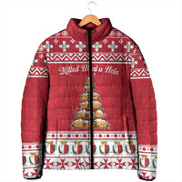 Cute Maltese Imqaret Pastry Christmas Padded Jacket Christmas Joy in Malta - Wonder Print Shop