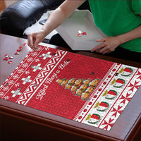 Cute Maltese Imqaret Pastry Christmas Puzzle Christmas Joy in Malta - Wonder Print Shop