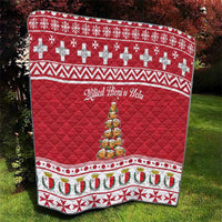 Cute Maltese Imqaret Pastry Christmas Quilt Christmas Joy in Malta - Wonder Print Shop