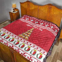 Cute Maltese Imqaret Pastry Christmas Quilt Christmas Joy in Malta - Wonder Print Shop