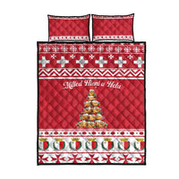 Cute Maltese Imqaret Pastry Christmas Quilt Bed Set Christmas Joy in Malta - Wonder Print Shop