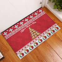 Cute Maltese Imqaret Pastry Christmas Rubber Doormat Christmas Joy in Malta - Wonder Print Shop