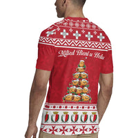 Cute Maltese Imqaret Pastry Christmas Rugby Jersey Christmas Joy in Malta - Wonder Print Shop