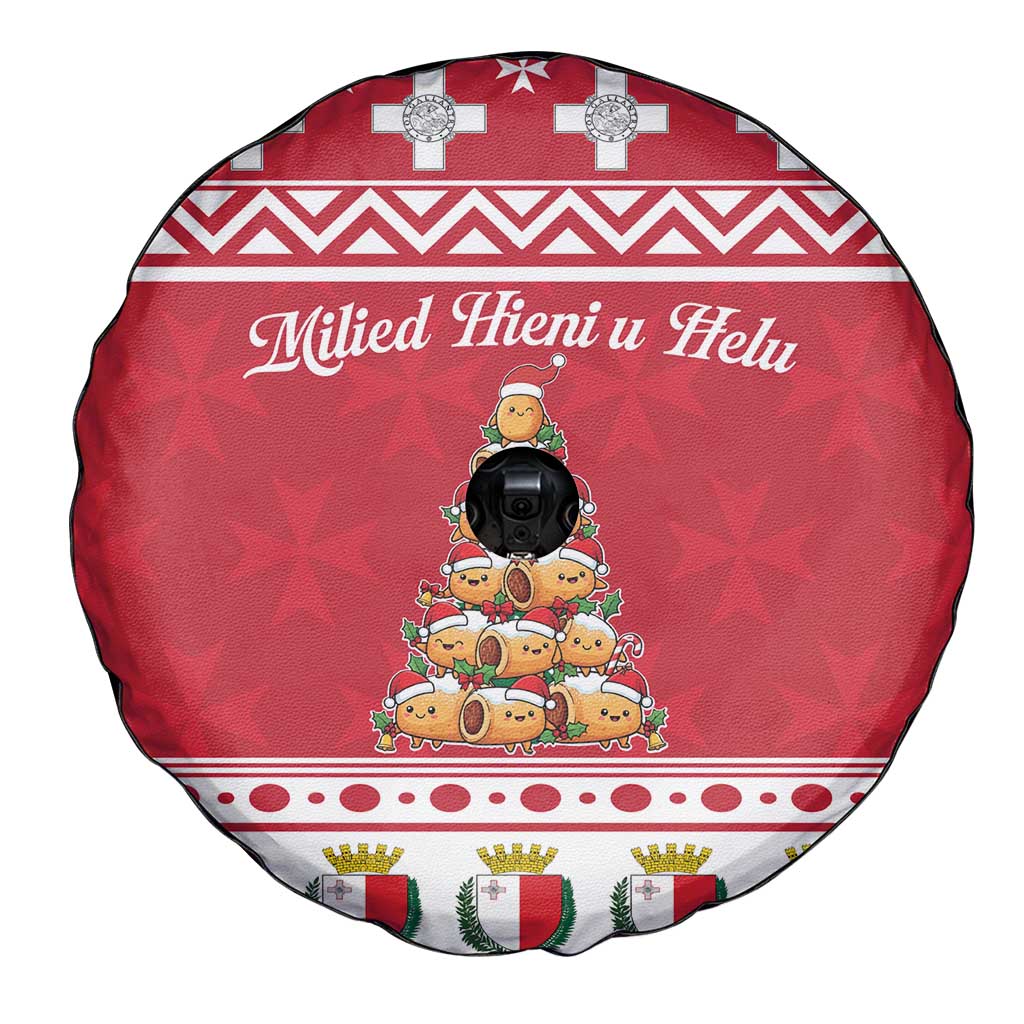 Cute Maltese Imqaret Pastry Christmas Spare Tire Cover Christmas Joy in Malta - Wonder Print Shop