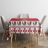 Cute Maltese Imqaret Pastry Christmas Tablecloth Christmas Joy in Malta - Wonder Print Shop
