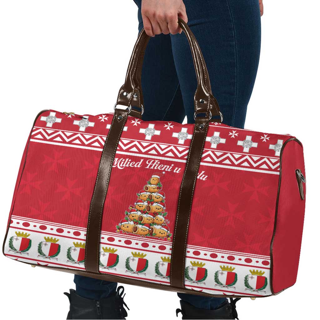 Cute Maltese Imqaret Pastry Christmas Travel Bag Christmas Joy in Malta - Wonder Print Shop
