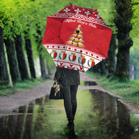 Cute Maltese Imqaret Pastry Christmas Umbrella Christmas Joy in Malta - Wonder Print Shop