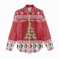 Cute Maltese Imqaret Pastry Christmas Women Casual Shirt Christmas Joy in Malta - Wonder Print Shop