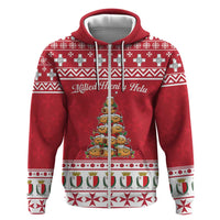 Cute Maltese Imqaret Pastry Christmas Zip Hoodie Christmas Joy in Malta - Wonder Print Shop