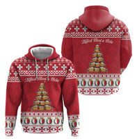 Cute Maltese Imqaret Pastry Christmas Zip Hoodie Christmas Joy in Malta - Wonder Print Shop