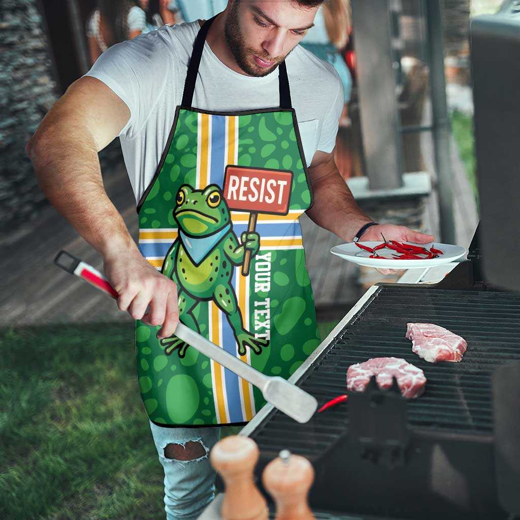 Personalized Resist Portland Frog Apron Frog Activist Protest City - Wonder Print Shop