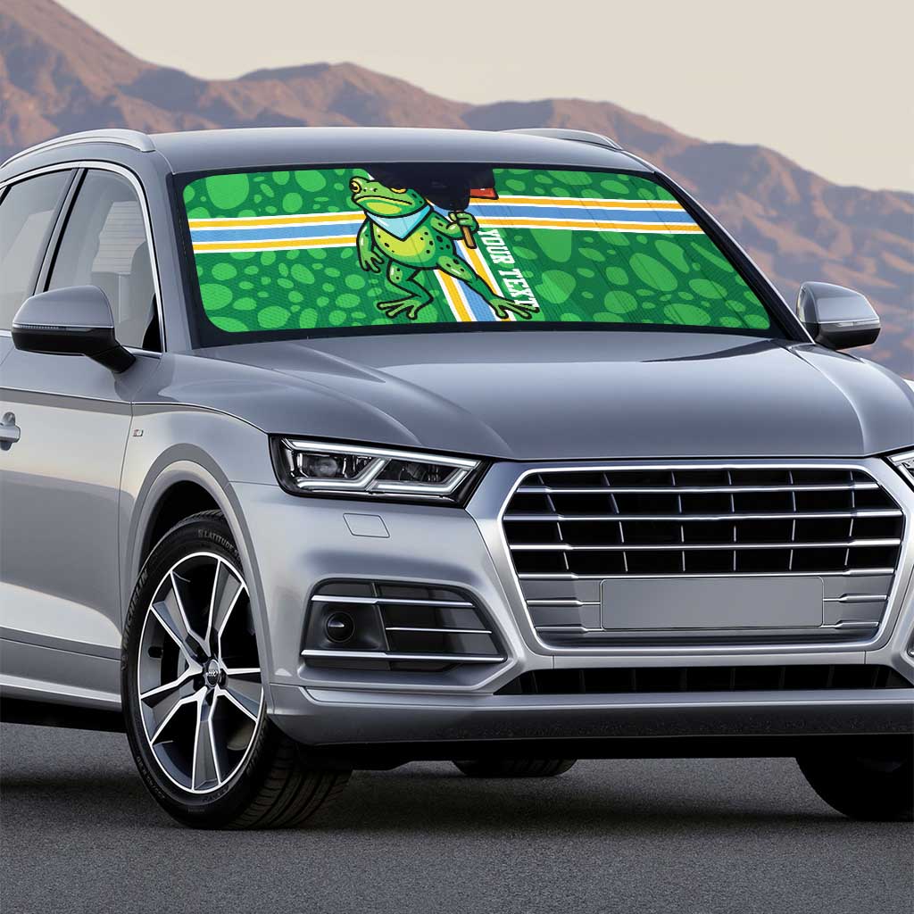 Personalized Resist Portland Frog Auto Sun Shade Frog Activist Protest City - Wonder Print Shop