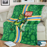 Personalized Resist Portland Frog Blanket Frog Activist Protest City - Wonder Print Shop